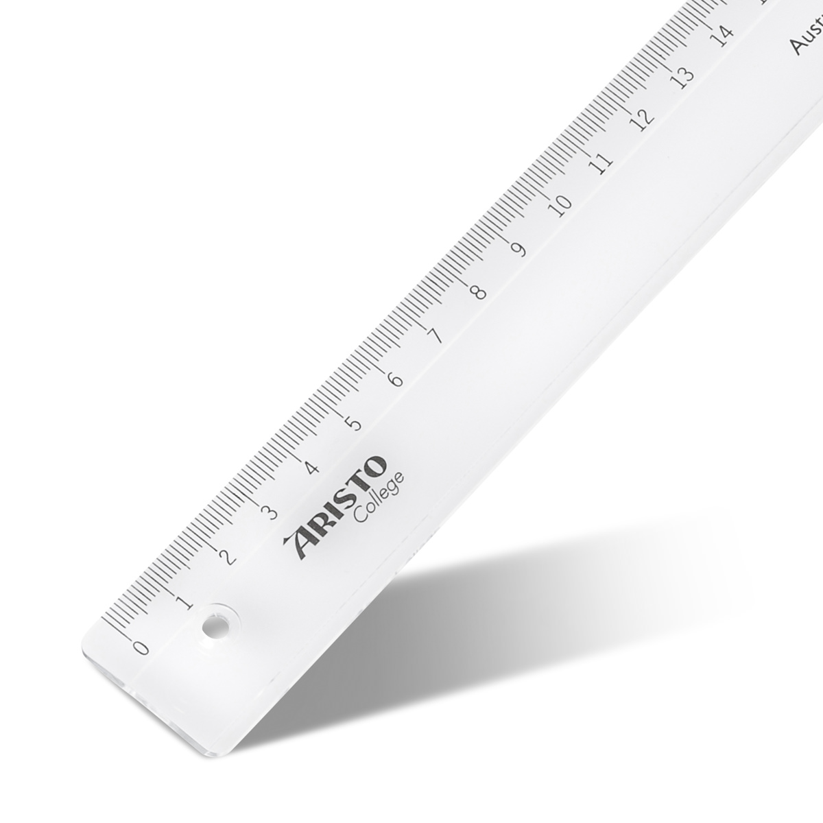 Aristo College Lineal 16 cm transparent, Facette, Tuschekante 