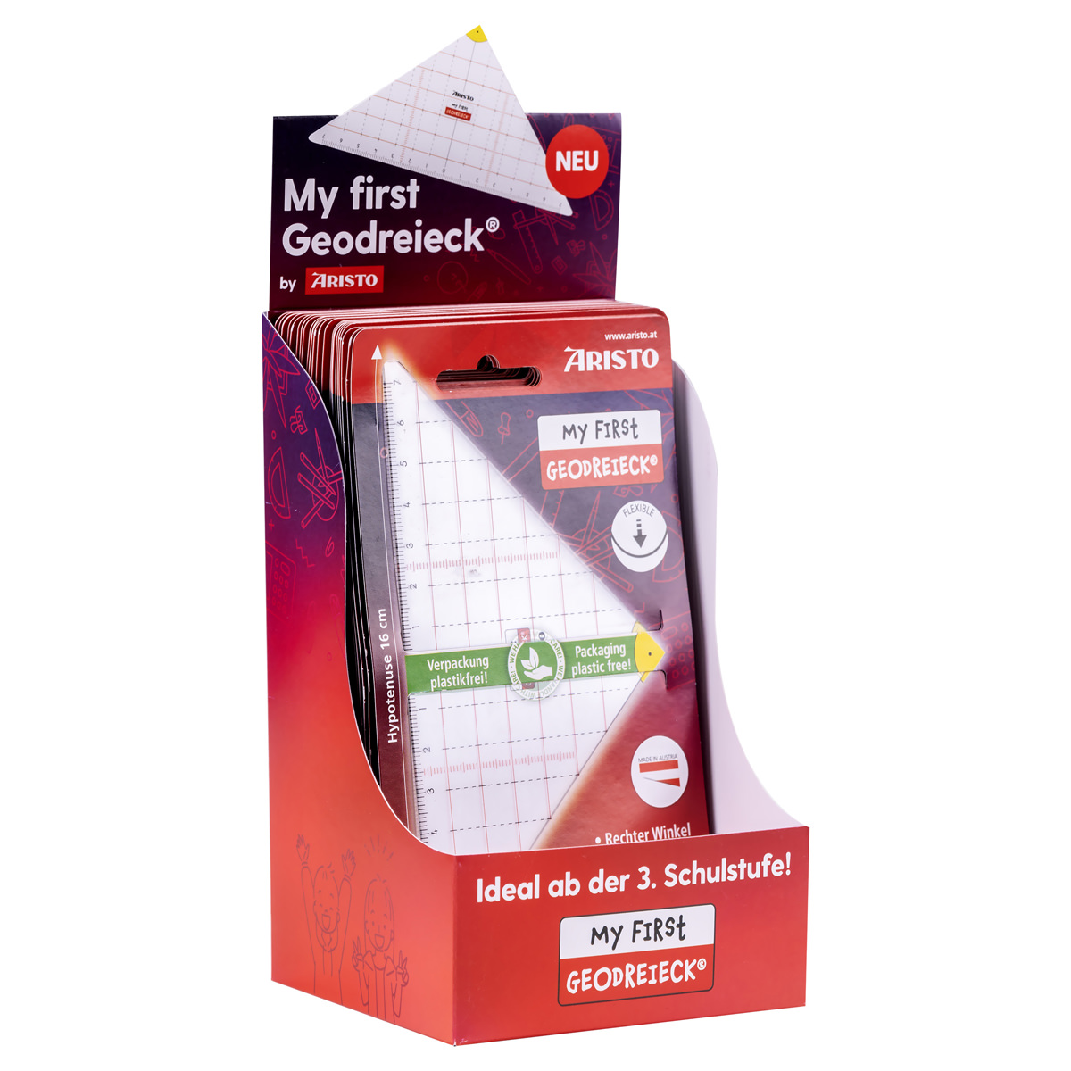 Aristo Geodreieckdisplay AR1551 My First Geodreieck 30 Stück 