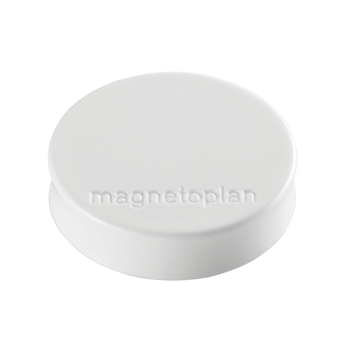 Magnetoplan 1664000 Ergo-Magnete medium, 10 Stück weiß
