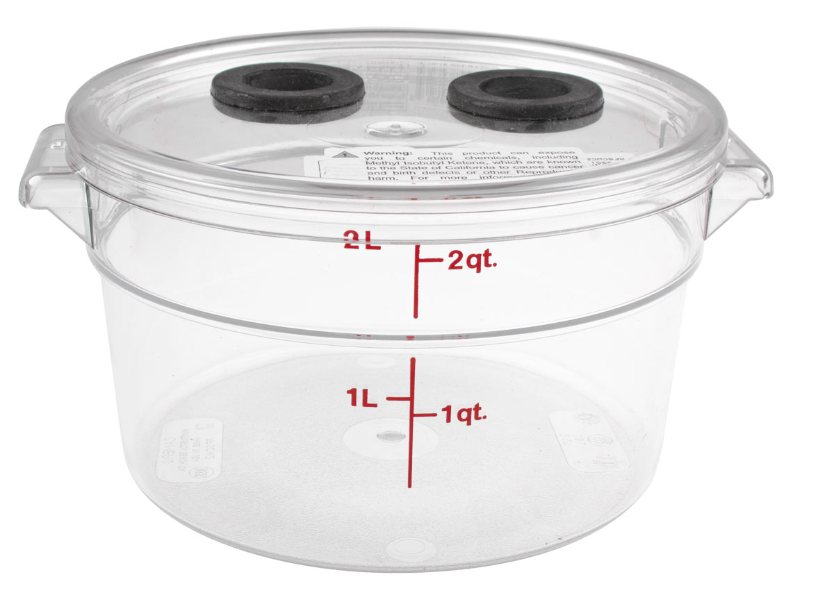 Vernier Bio-Luft-Kammer (BC-2000) aus Plexi-Glas, 2000ml, 2 Öffnungen für Sensoren inkl. Abdichtung perfekt für CO2, O2, RH, SMS, Temp, LS
