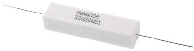 MONACOR LSR-330/20 Hochlast-Zementwiderstand, 33 Ω, 20 Watt