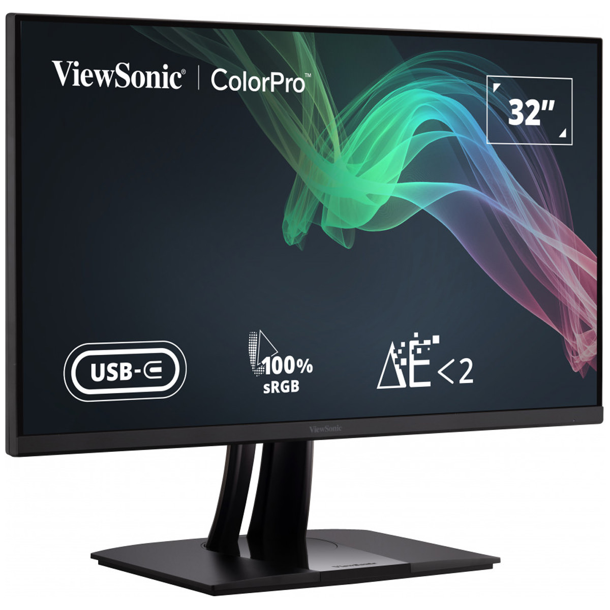 ViewSonic VP3256-4K 32'' (81cm) ColorPro UHD Monitor 100% sRGB vorkalibriert, mit 65W USB-C
