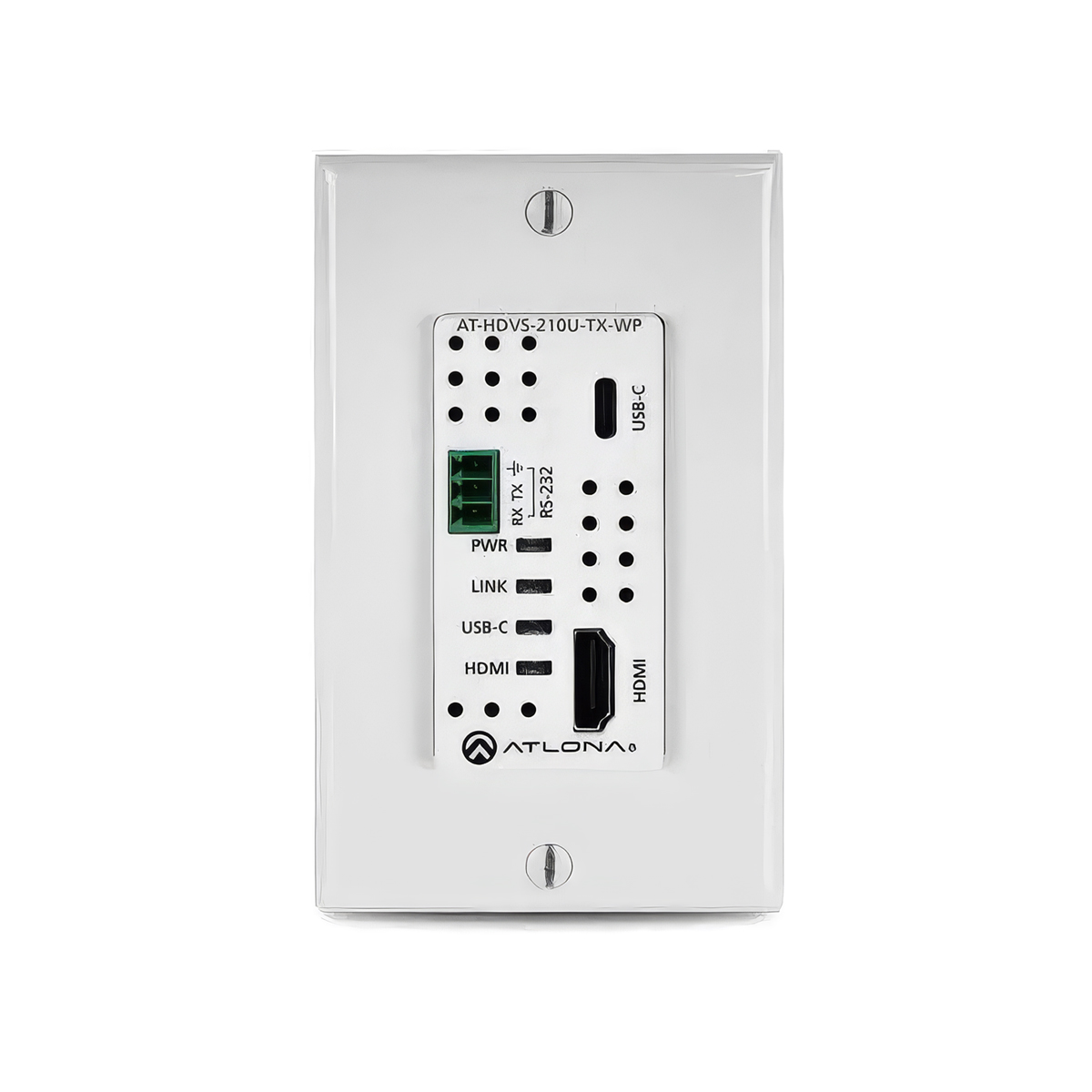 Atlona AT-HDVS-210H-TX-WP Wandplatte HDBaseT Sender mit zwei HDMI-Eingängen 