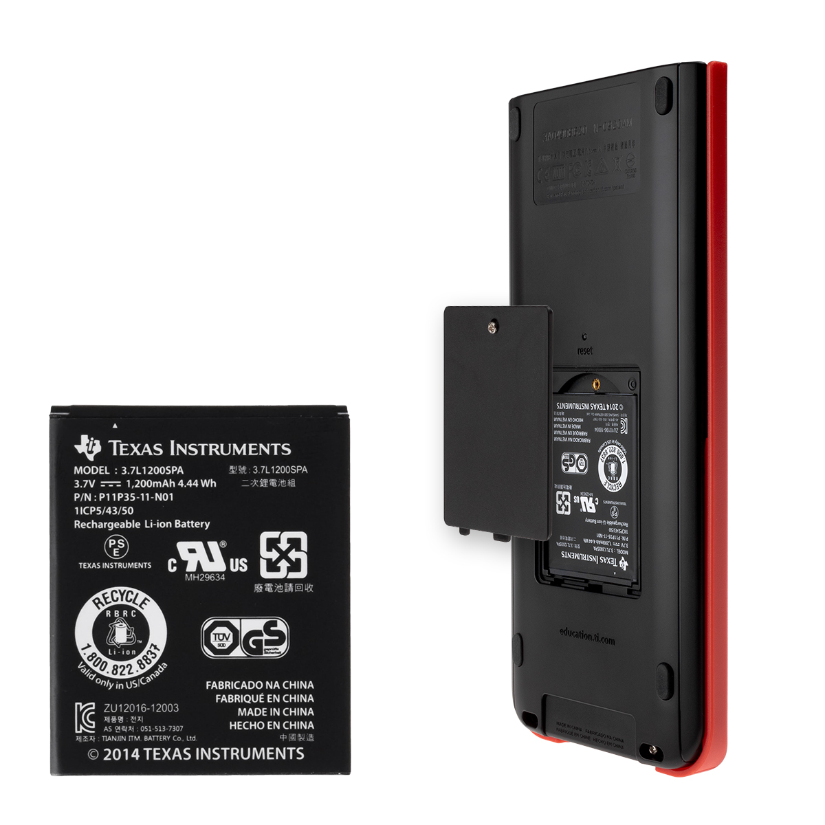 TI-Nspire Akku Texas Instruments für CX, CX CAS, CXII T, CXII T CAS, TI-84 Plus CE-T 