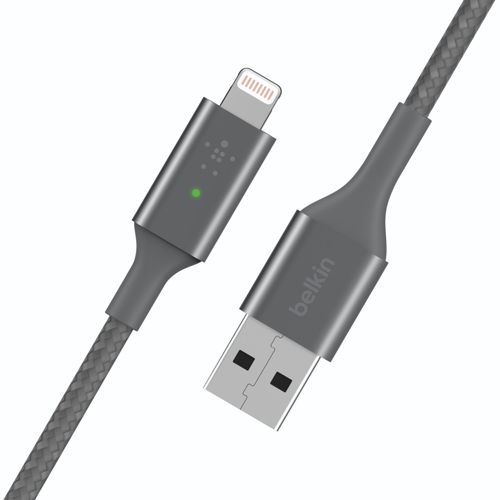 PARAPROJECT® Kabel USB-A auf Lightning mit LED-Anzeige, 1,2m