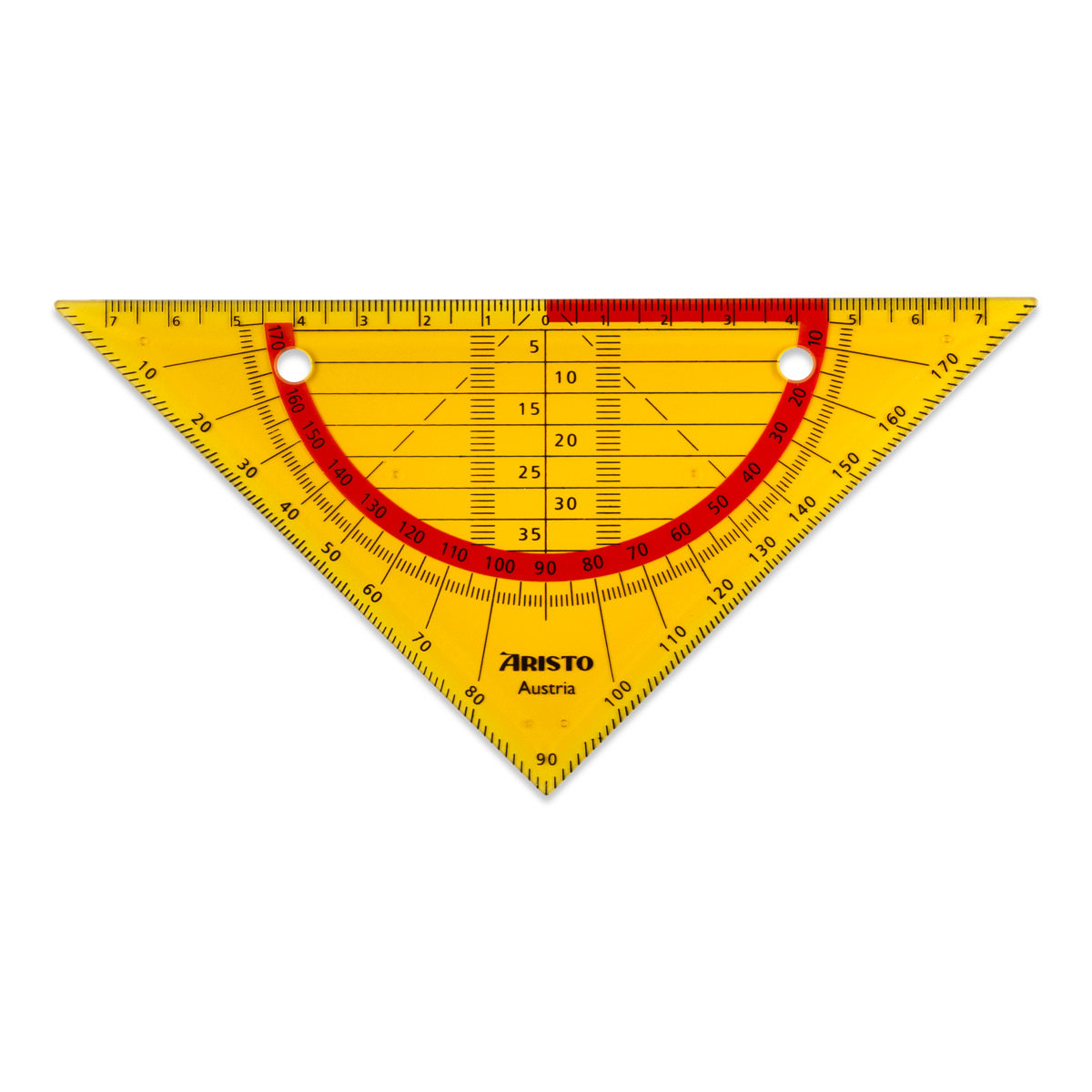 Aristo Flex Geometrie Dreieck 16 cm biegsam, Hyp. 16 cm, neonorange 