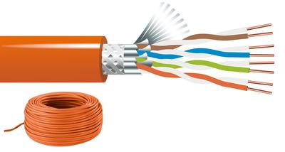 MONACOR CAT-7100A Cat-7A-Verlegekabel, geschirmt, S/FTP, 100 m