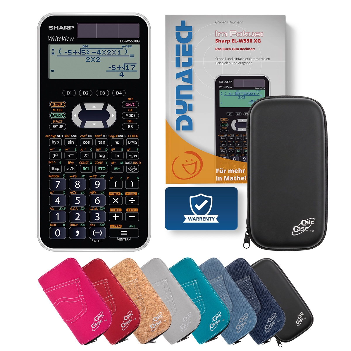 Sharp EL-W550 XG Classic Bundle mit Schutztasche und Fachbuch 