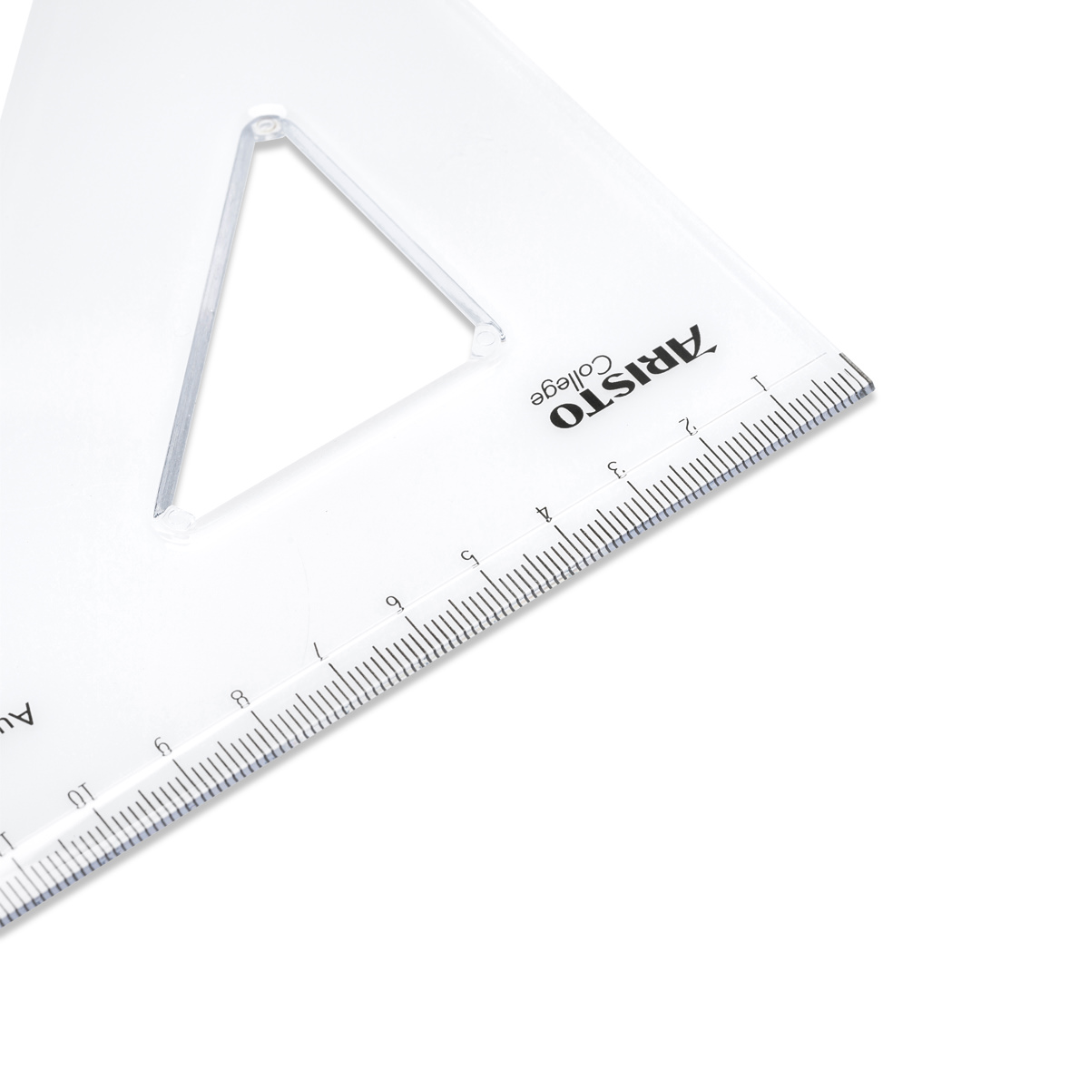Aristo College Dreieck 45 Grad Hyp. 20 cm, transparent, Teilung 14 cm 