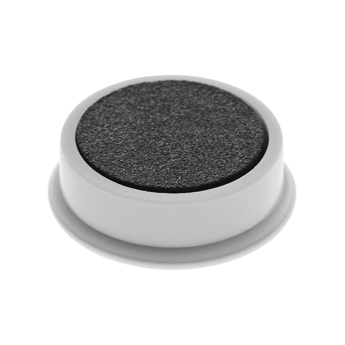 Magnetoplan 1664601 Magnet Discofix Mini, 10 Stück einfarbig grau