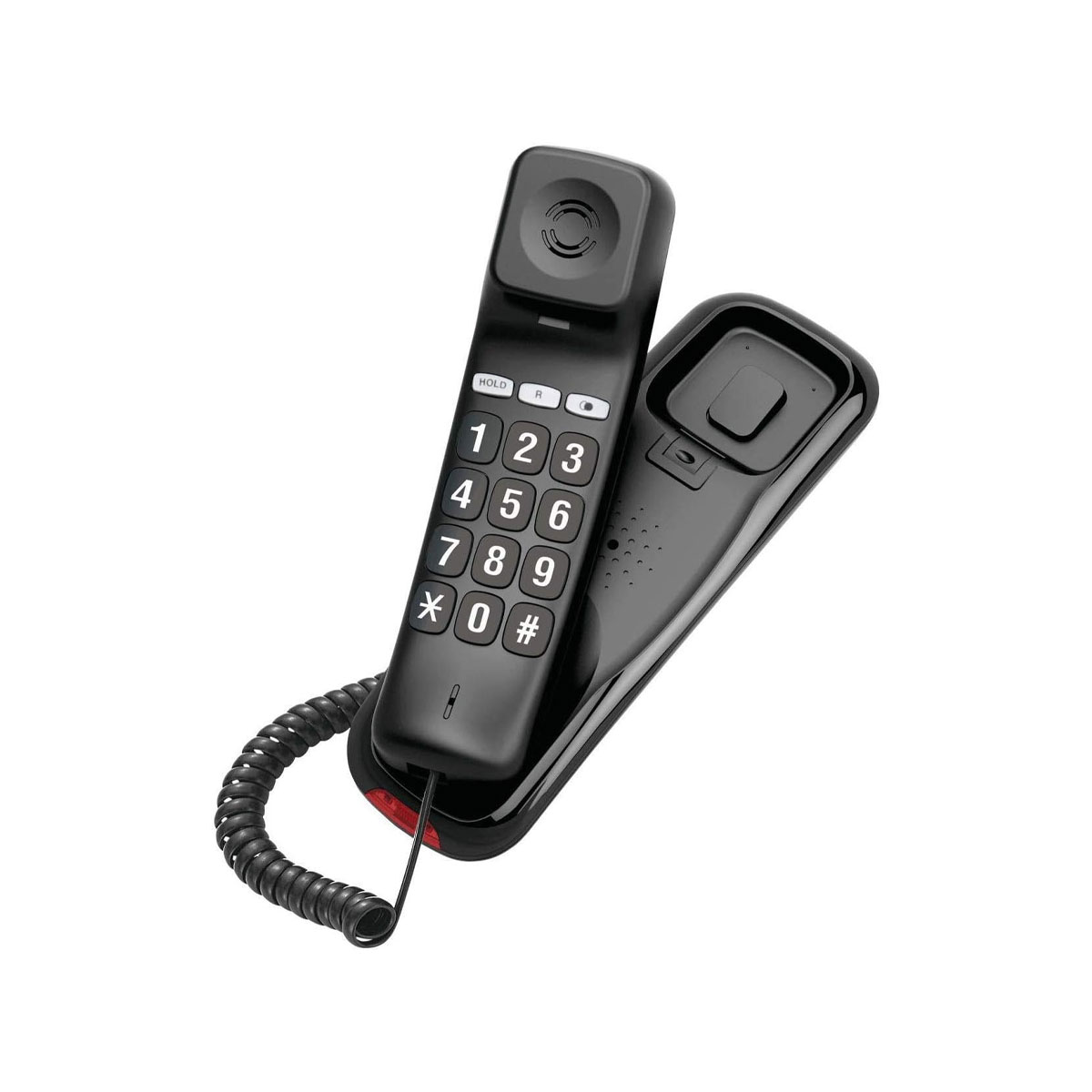 Olympia 4510 Großtastentelefon schwarz, LED zur Anrufsignalisierung, Anruflisten 