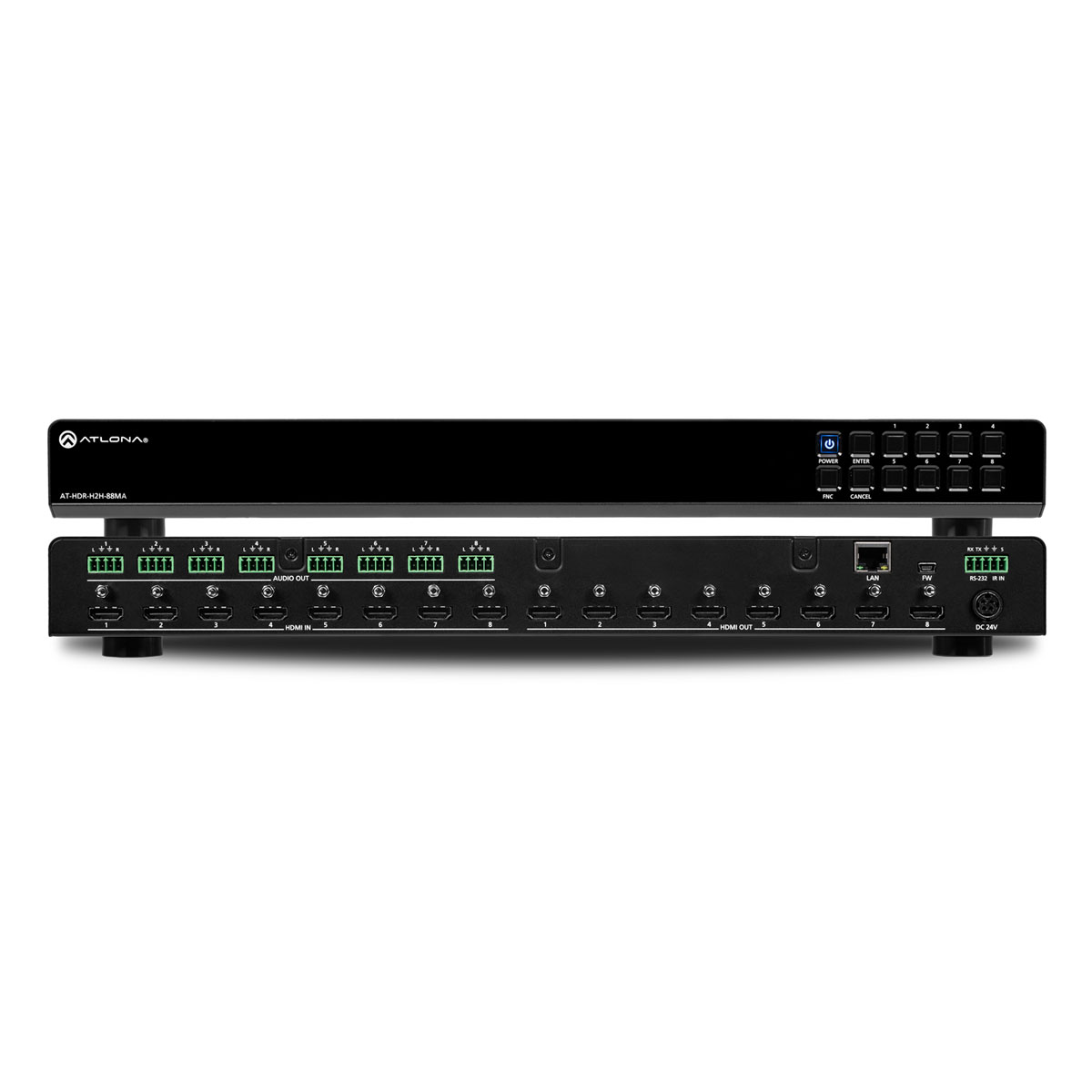 Atlona AT-HDR-H2H-88MA HDMI Matrix 8 X 8, HDMI 2.0