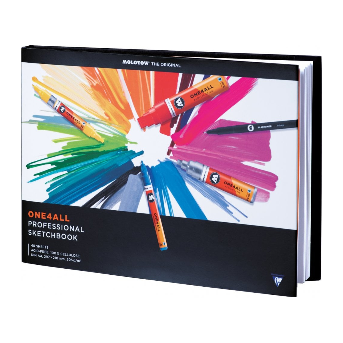 Molotow Zeichenbuch ONE4ALL Professional Sketchpad, DIN A4, landscape 