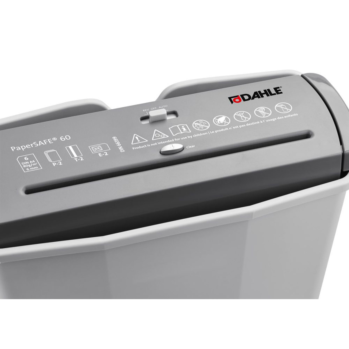 Dahle Aktenvernichter PaperSAFE 60 Streifenschnitt, 6 Blatt, 11 L 