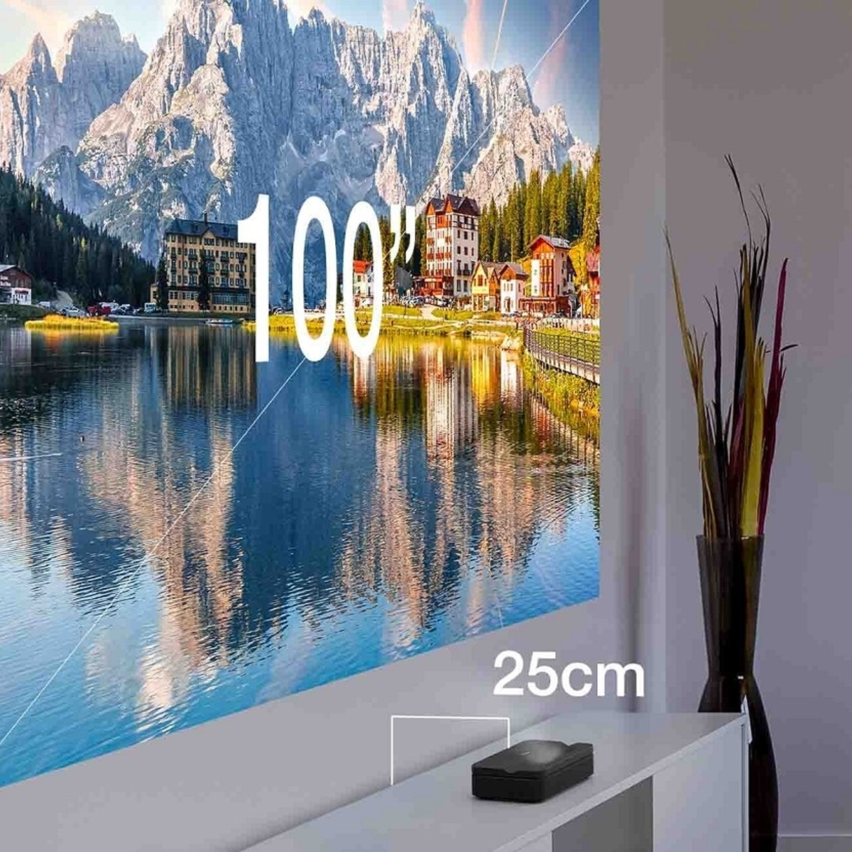 Optoma PH31UST Photon Go tragbarer Ultrakurzdistanzprojektor, RGB-LED-Technologie, 2x Lautsprecher 10W, Akku integriert