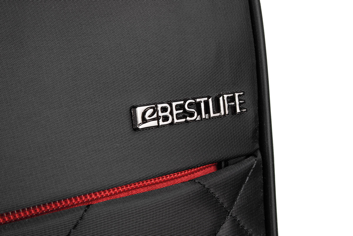 BestLife TravelSafe RUCKSACK schwarz Laptop Rucksack für 15,6" + USB Connector