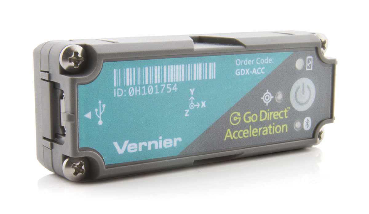 Vernier Go Direct® Beschleunigungssensor (GDX-ACC) Wireless & USB + Höhenmesser Messbereich: +/-157 & 2.000 m/s² (16 & 200g)