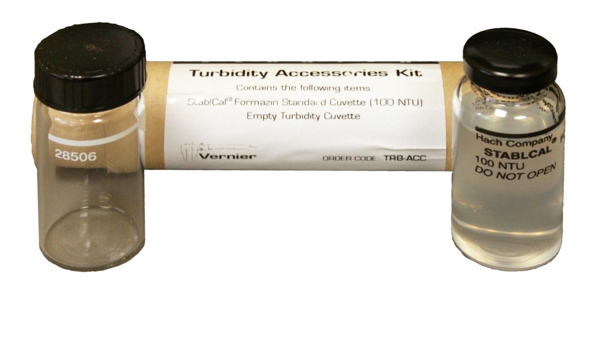 Vernier Trübungszubehör Ersatz-Kit (TRB-ACC) 1x Küvette mit Vergleichslösung 100 NTU und eine leere Glasküvette