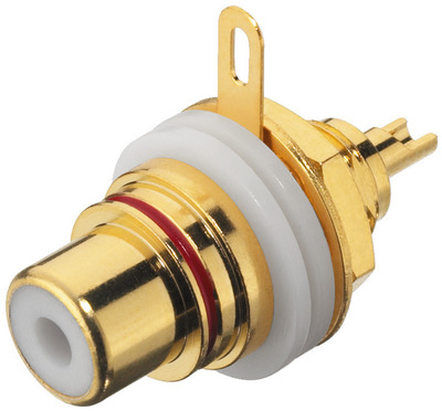 MONACOR T-710GI Cinch-Einbaubuchsen