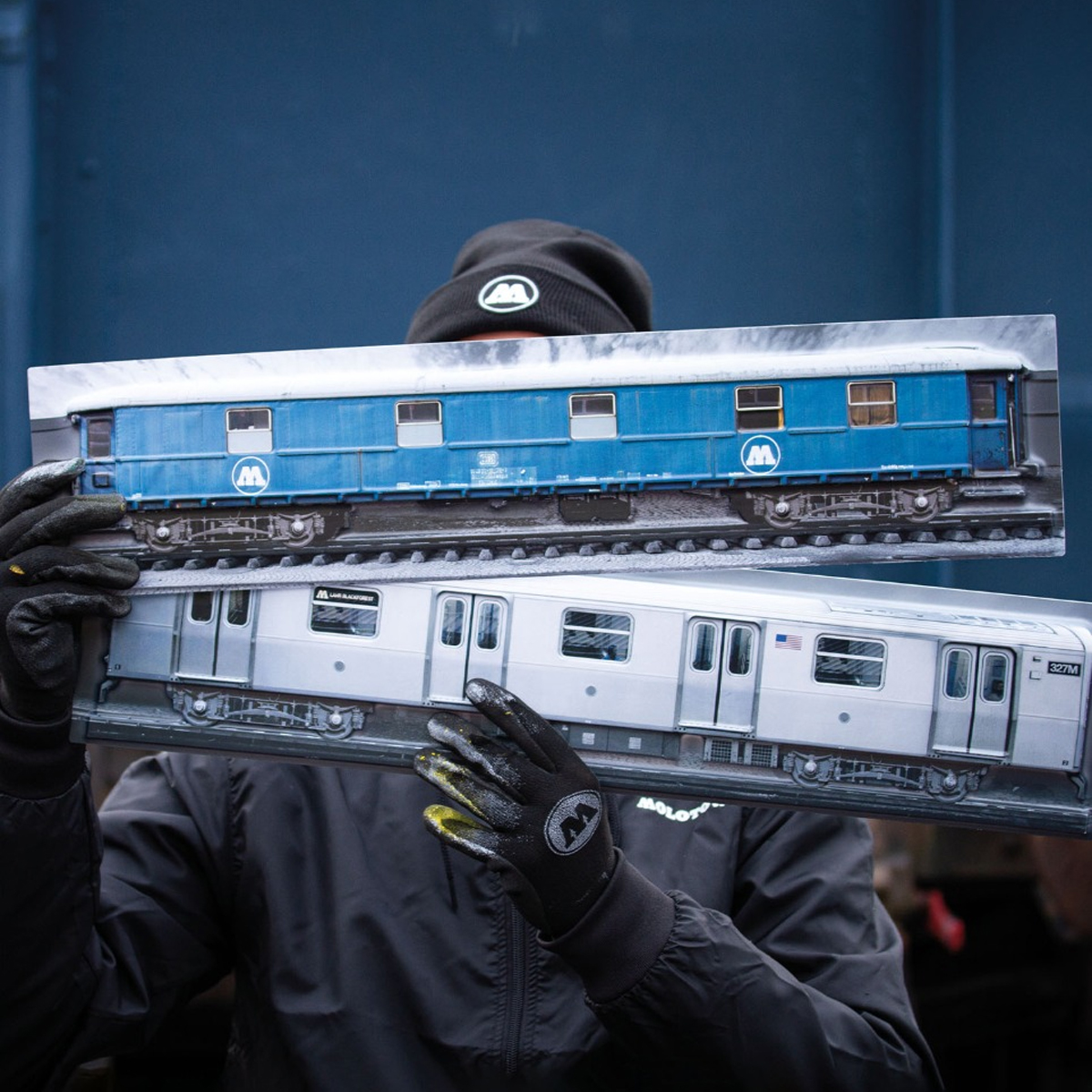 Molotow Zug-Tiefziehposter, 3D-Haptik 45 x 11cm, 3D Relief Poster 