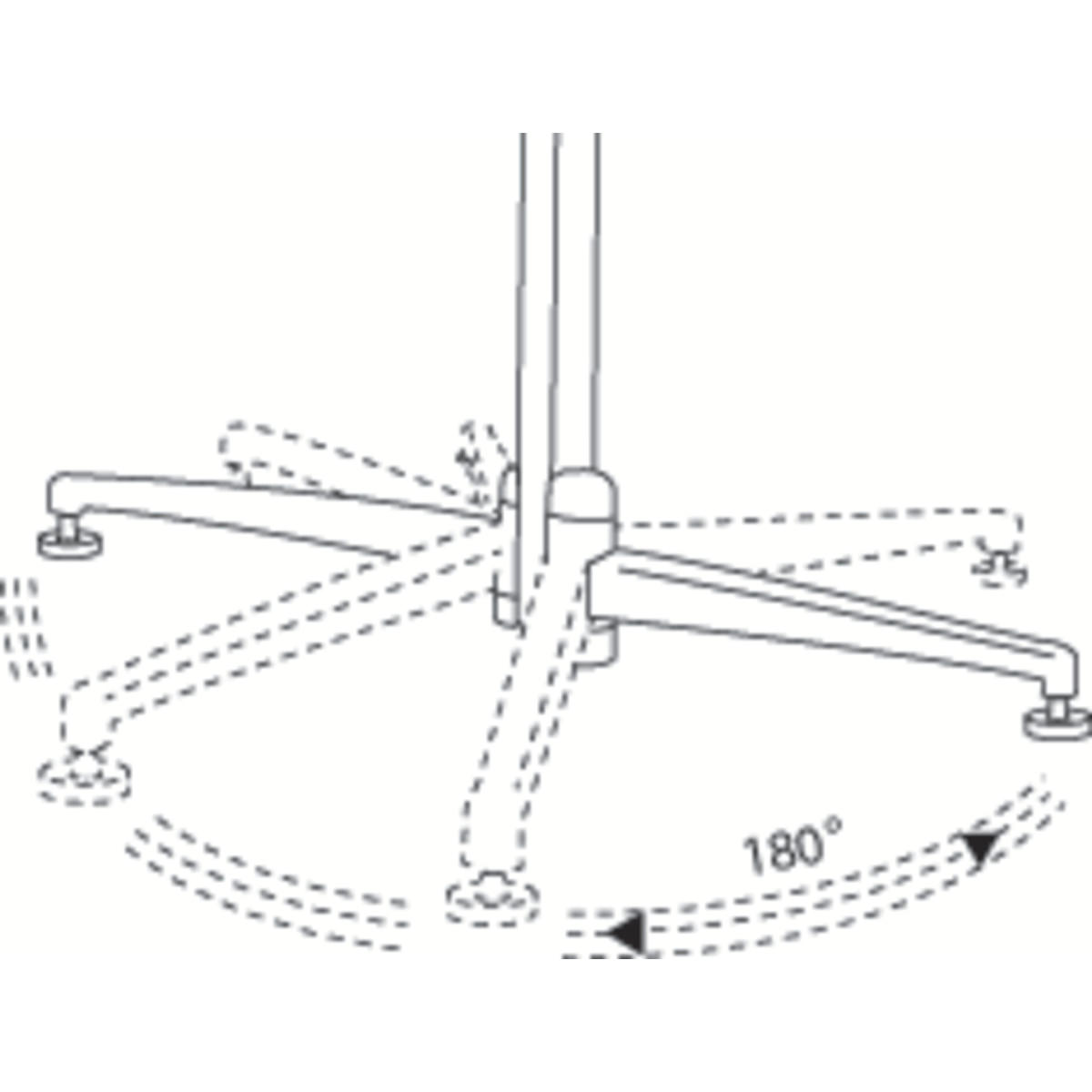 Magnetoplan 1151100 Design-Moderatorentafel evolution plus einteilig, Karton weiß