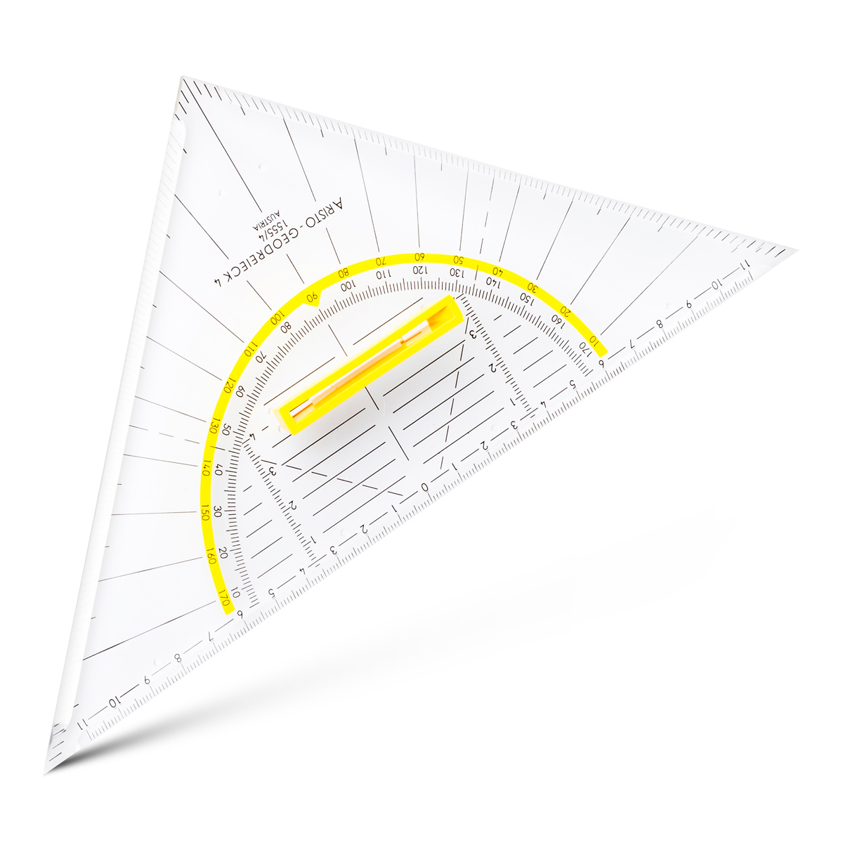 Aristo Geocover 25 cm mit Geodreieck AR1555/4 + Schutzhülle Motiv Basic 
