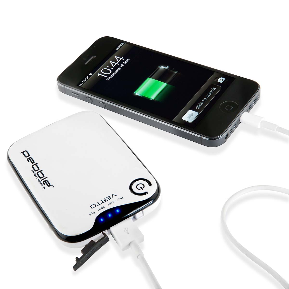 Veho VPP-201-CW Pebble Verto Powerbank in weiß (3.700 mAh / USB)