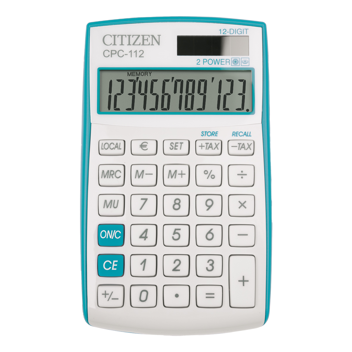 Citizen CPC 112 Taschenrechner türkis 