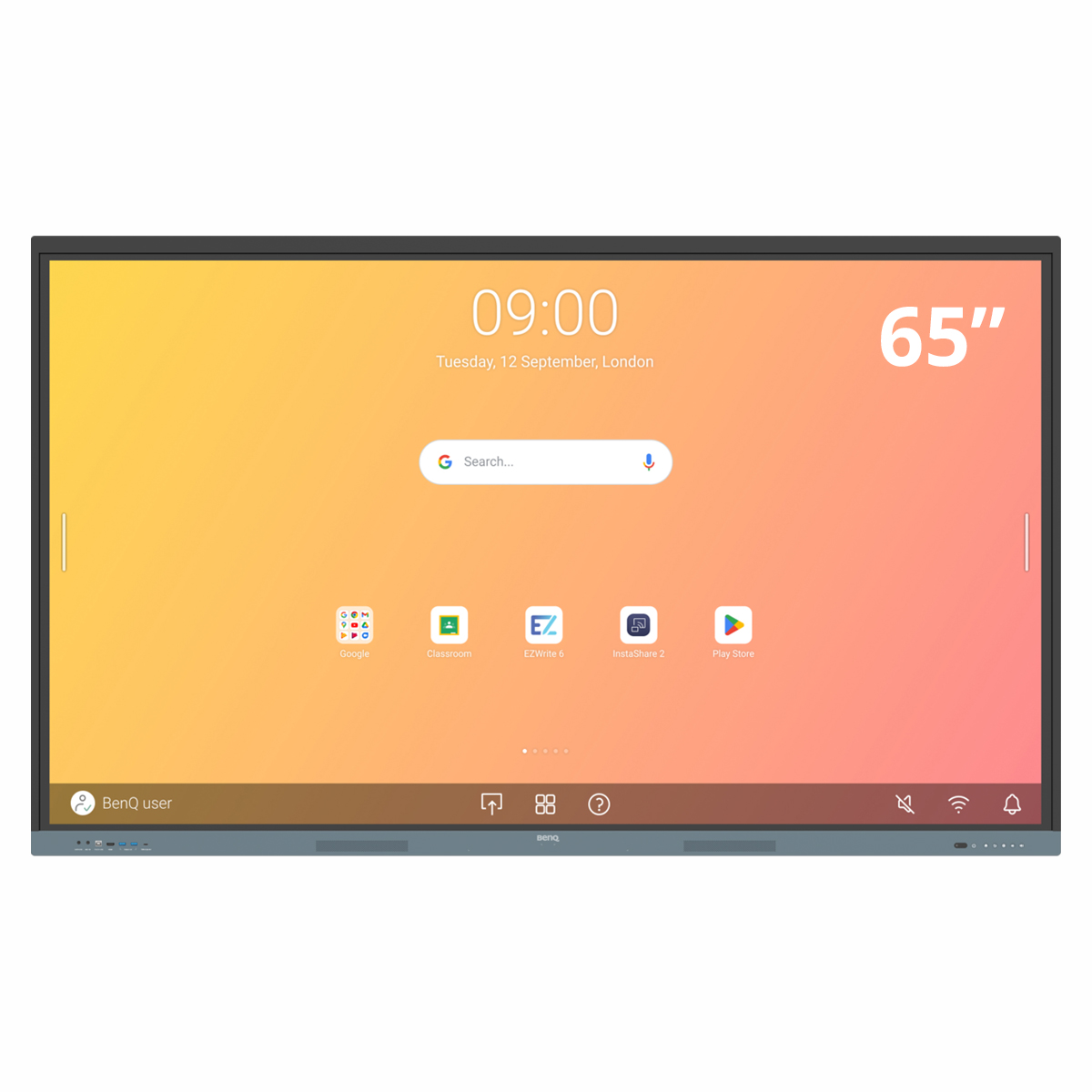 BenQ RE6504 65'' LCD Display, UHD, IR Touch, 128 GB, Hintergrundbeleuchtung 