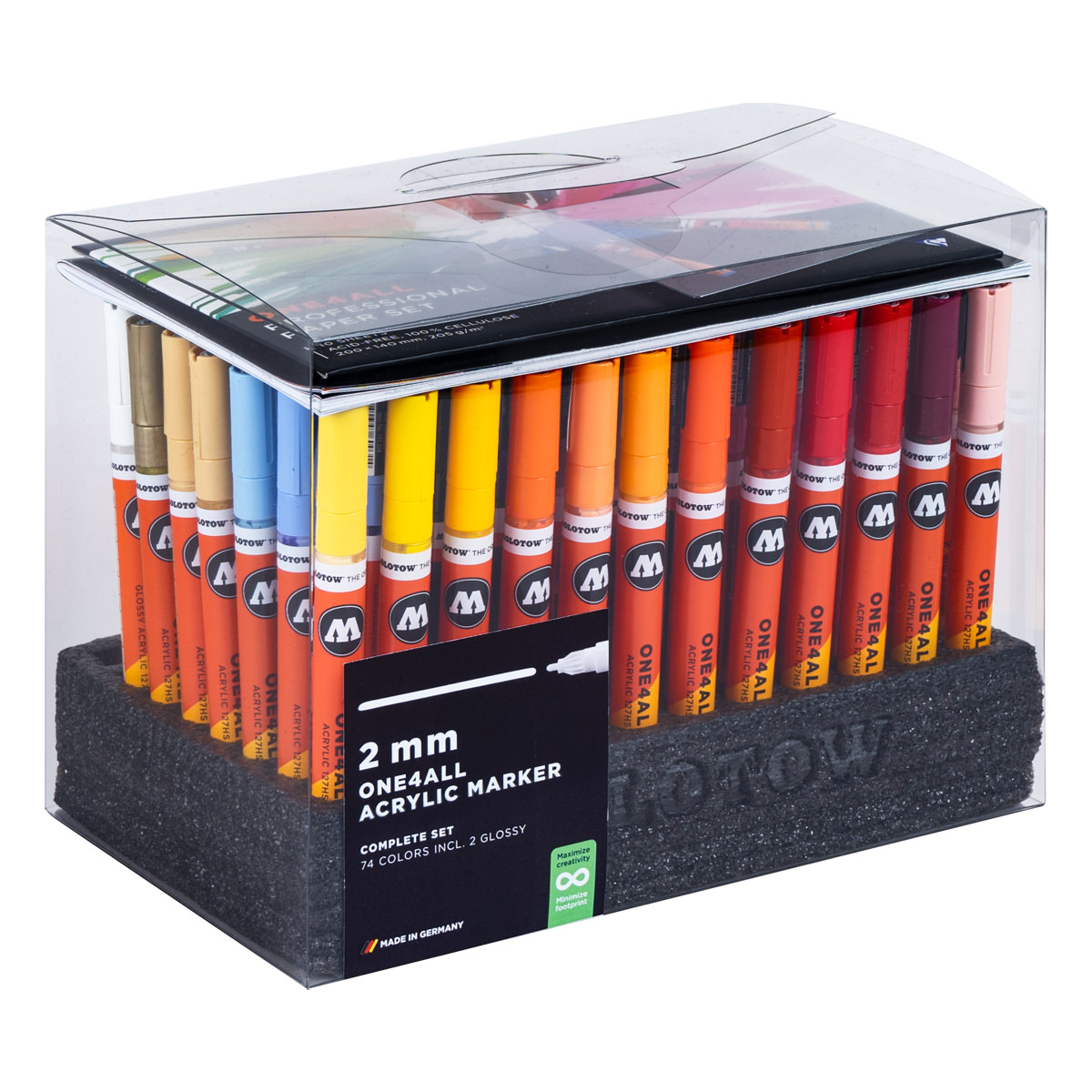 Molotow Acrylmarker ONE4ALL Complete Set 2 mm 74 Farbtöne 