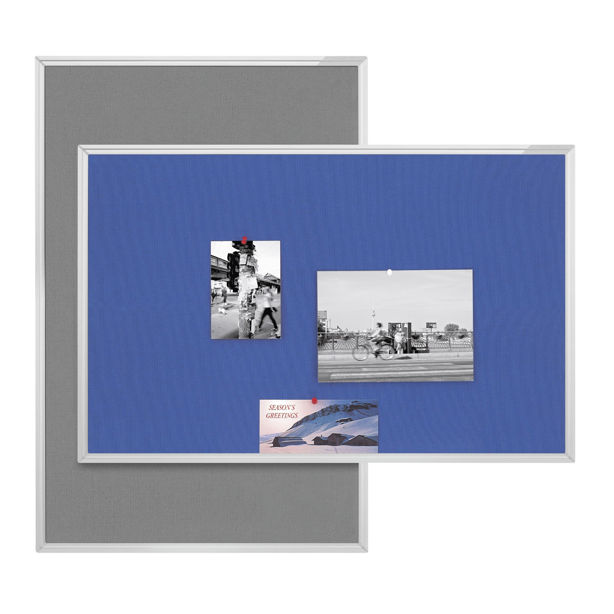 Magnetoplan 1460001 Design-Pinnboard SP, Filz, grau, 60 x 45cm