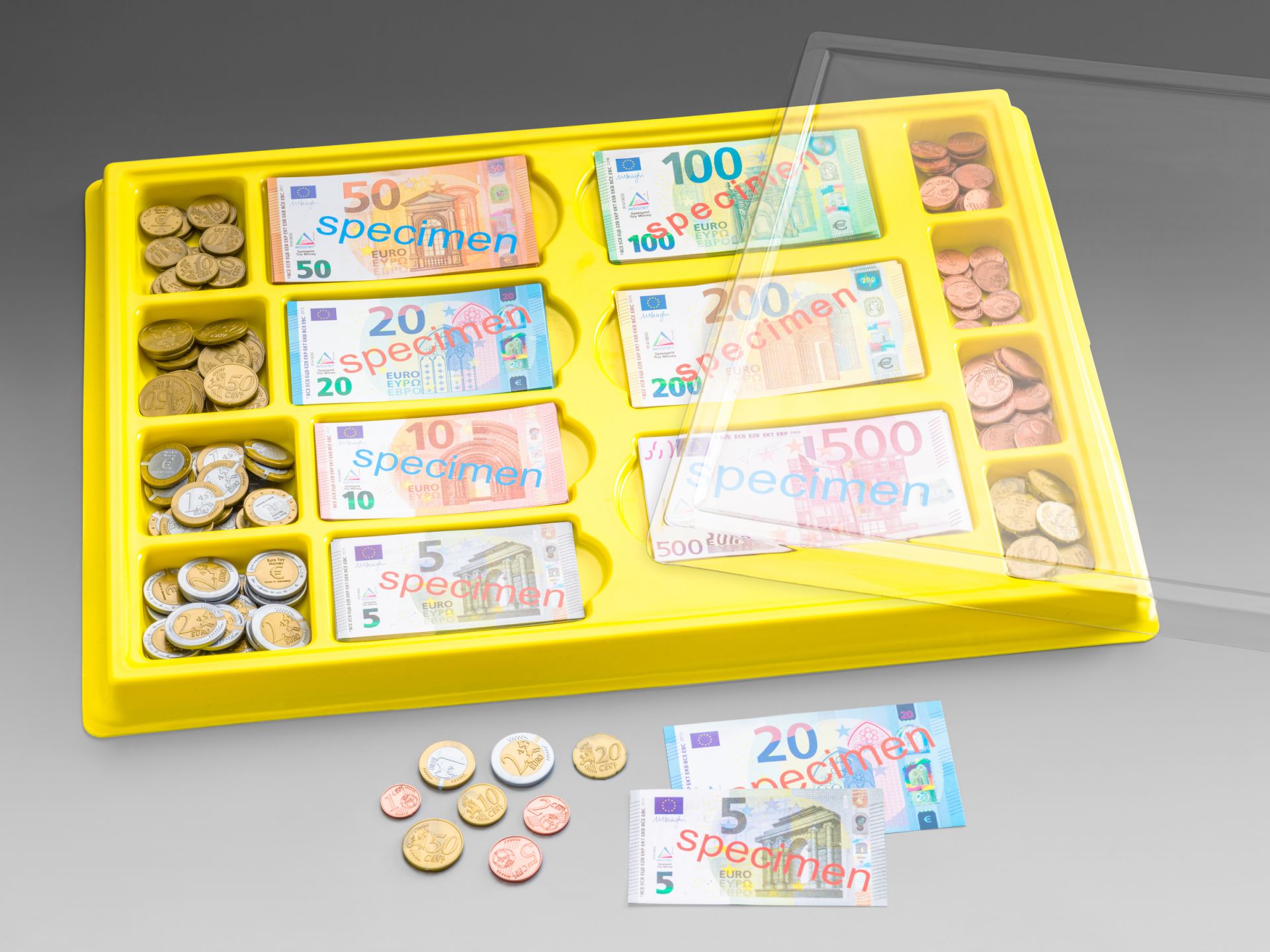 Wissner Geldkassette mit 130 Scheine und 160 Münzen 