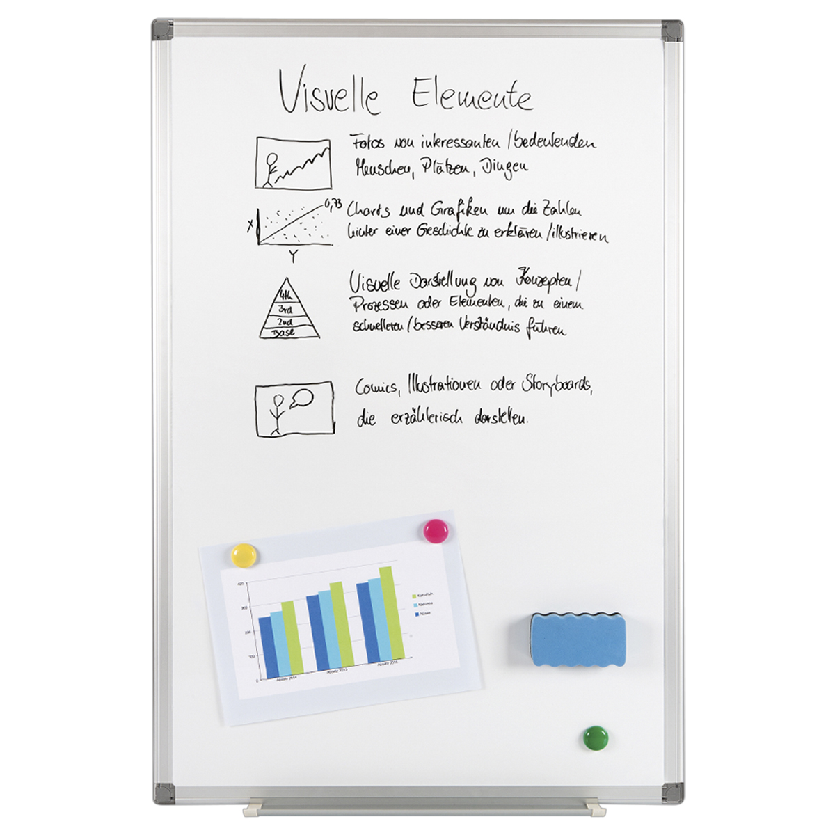 Genie 12421 Whiteboard XXL PRO, 60 x 90 cm 
