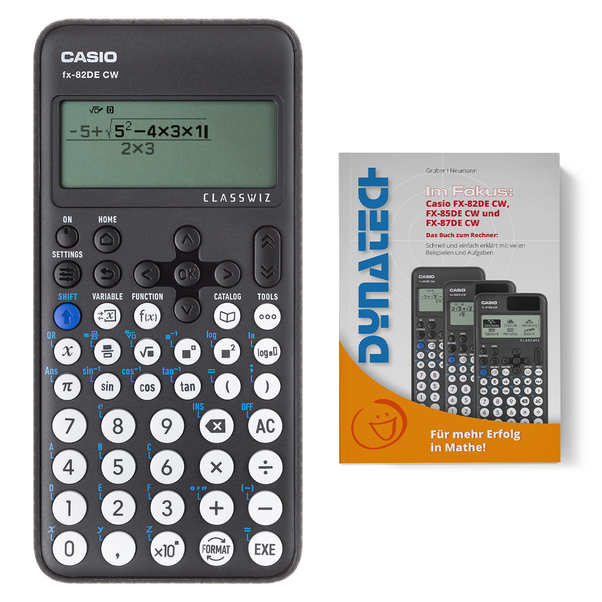 Casio FX-82 DE CW mit Buch: Im Fokus II Casio FX-82 DE+ verständlich erklärt