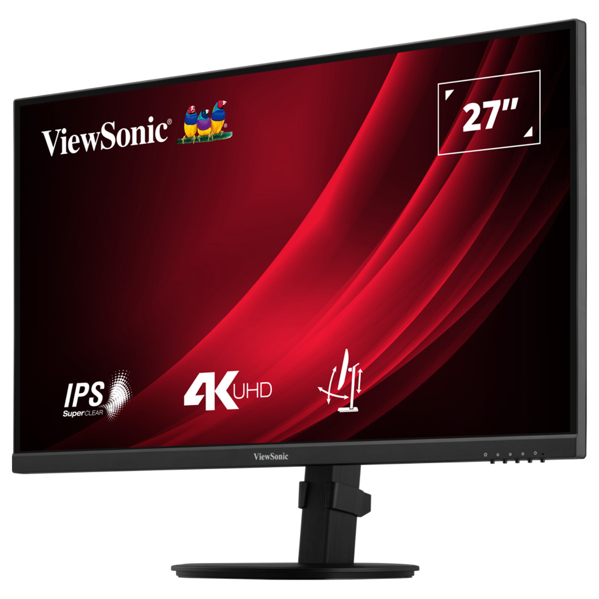 ViewSonic VG2708-4K 27'' (69 cm) 4K UHD-Monitor mit HDR 10, Dual-HDMI und DisplayPort