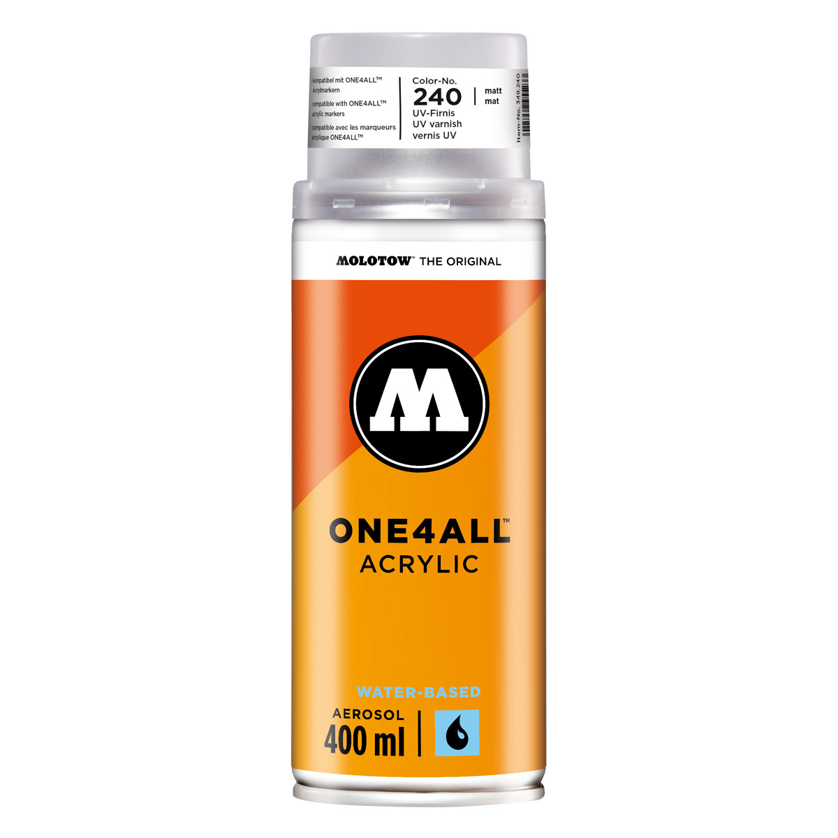 Molotow Sprühdose ONE4ALL ACRYLIC 400 ml, klarlack matt 