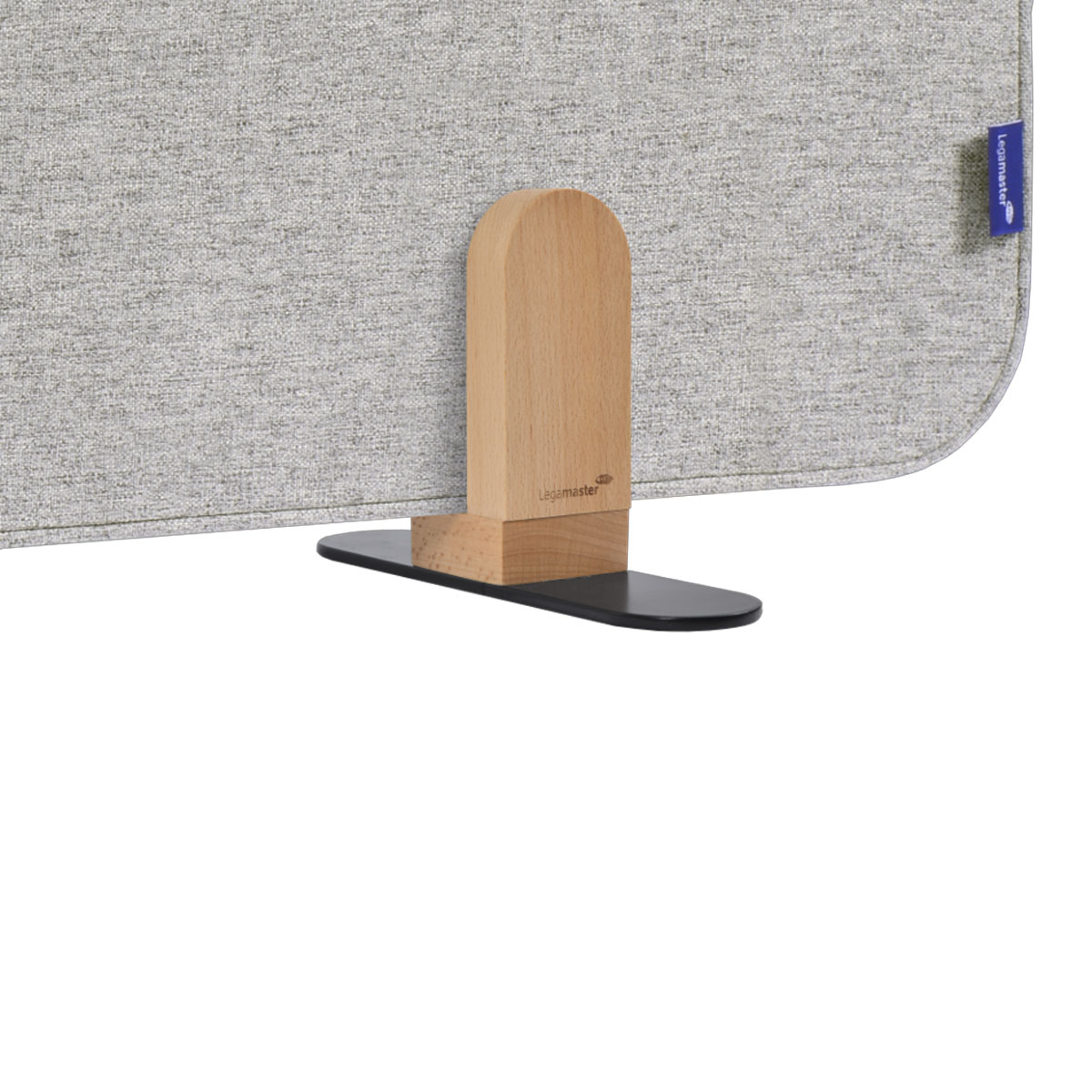 Legamaster 7-209830 Aktustik Tischtrennwand ELEMENTS 60 x 80 cm, quiet grey, mit Halterungen