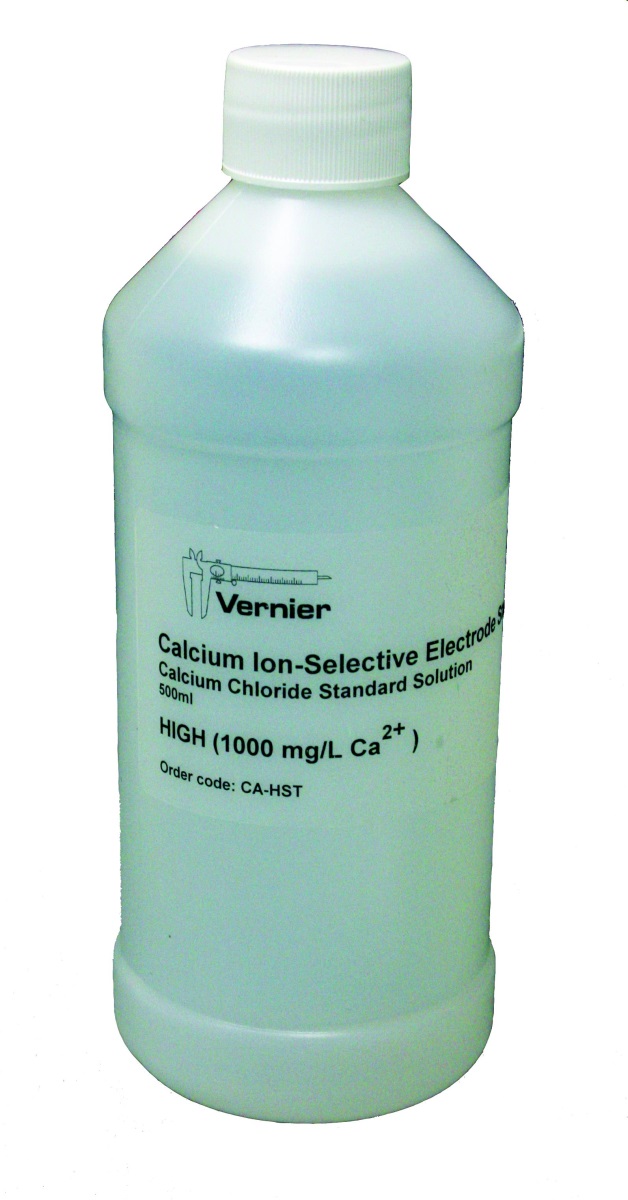 Vernier Kalibrierungslösung (CA-HST) 1000mg/l CAL, High Standard für Calcium-Ionen-Sensor 500 ml Flasche