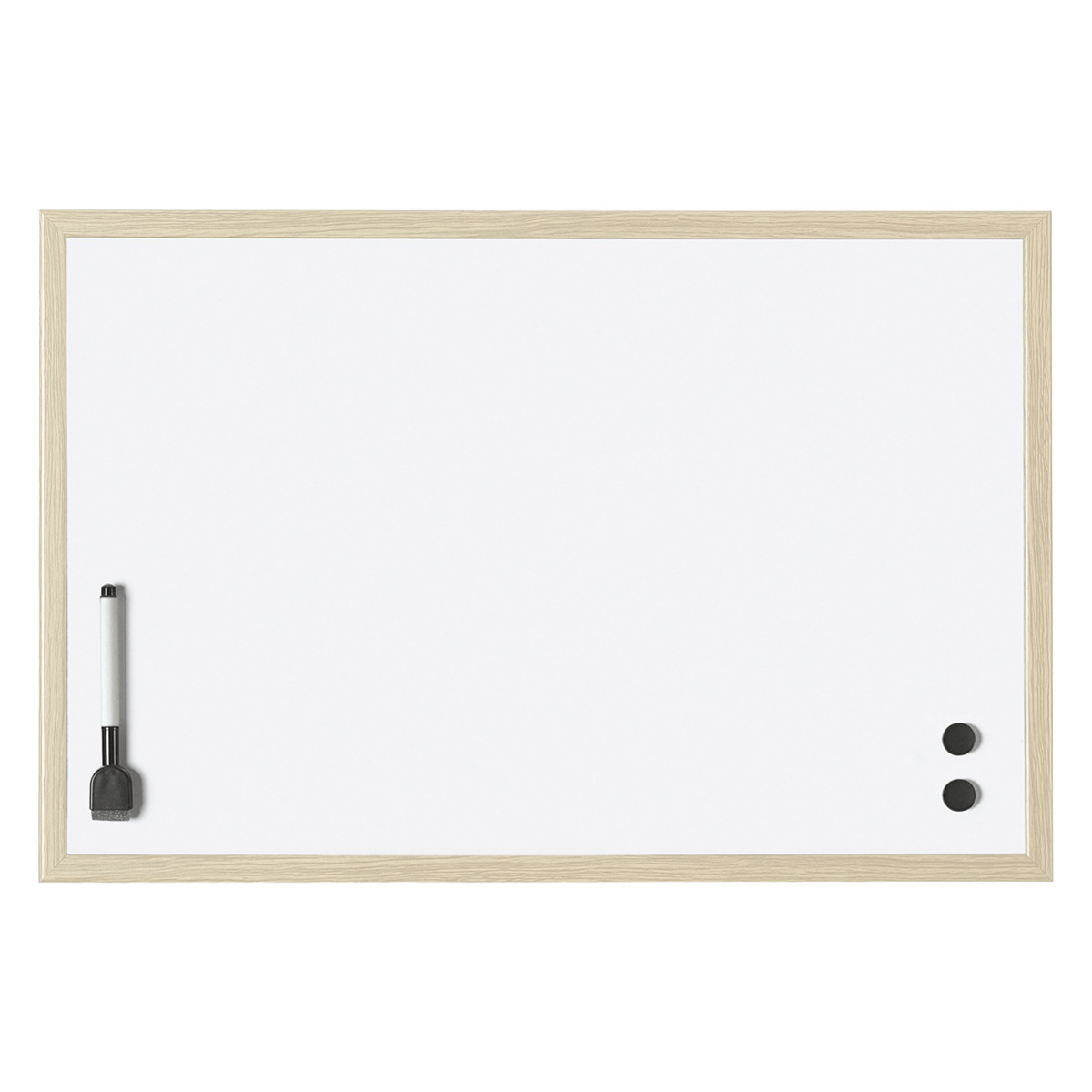 Magnetoplan 121926 Whiteboard mit Holz-Rahmen 60 x 40cm