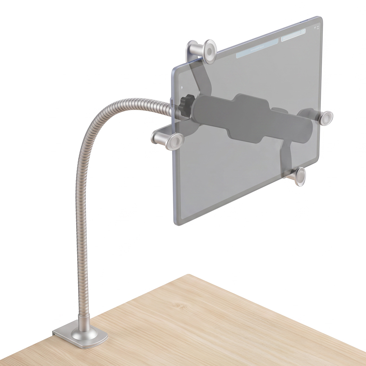 einstein™ Halter für einstein™ Tablet, Tischbefestigung mit flexiblem Schwanenhals 
