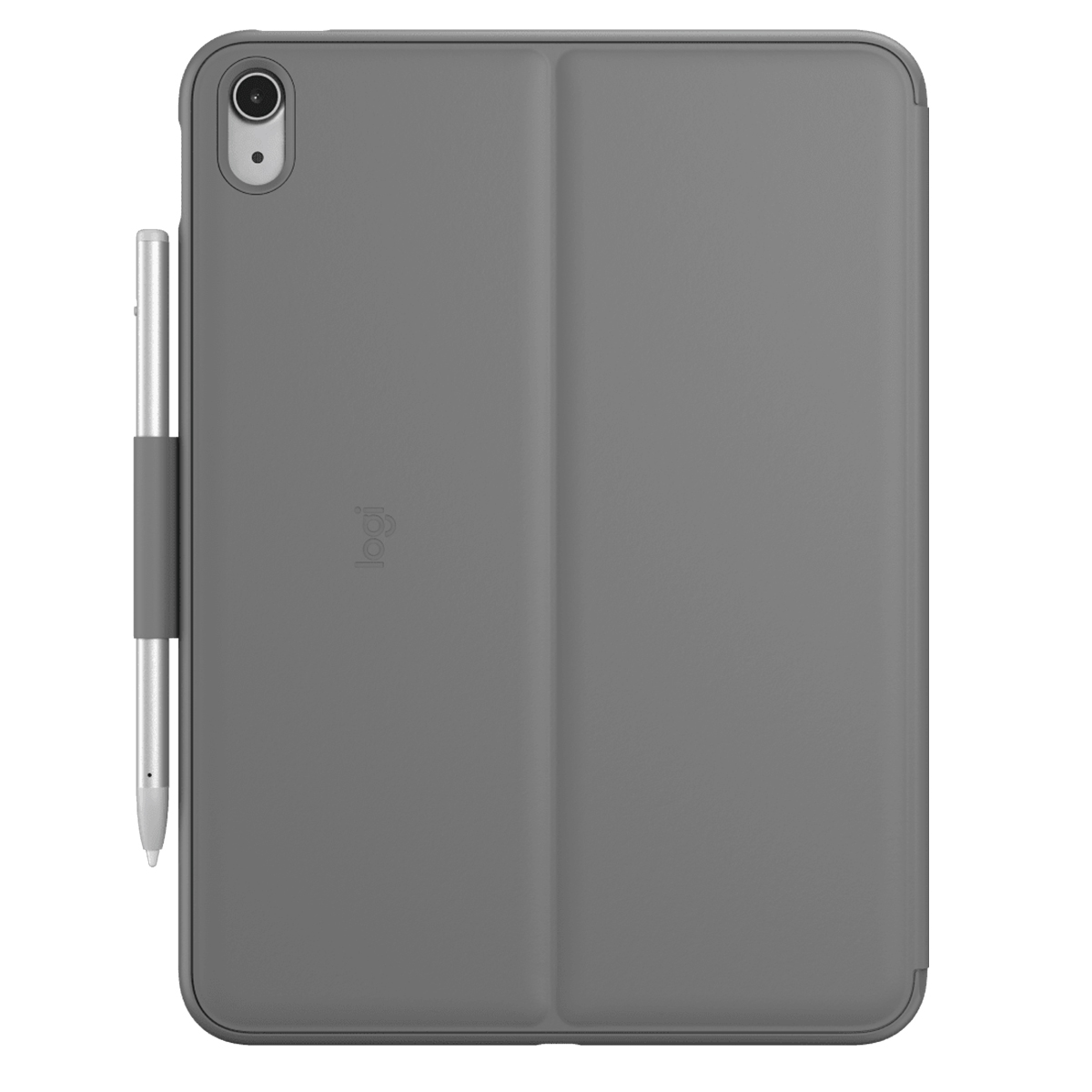 Logitech Slim Folio mit QWERTZ Tastatur Deutsch, Grau, Bluetooth, für iPad A16 & iPad 10. Generation