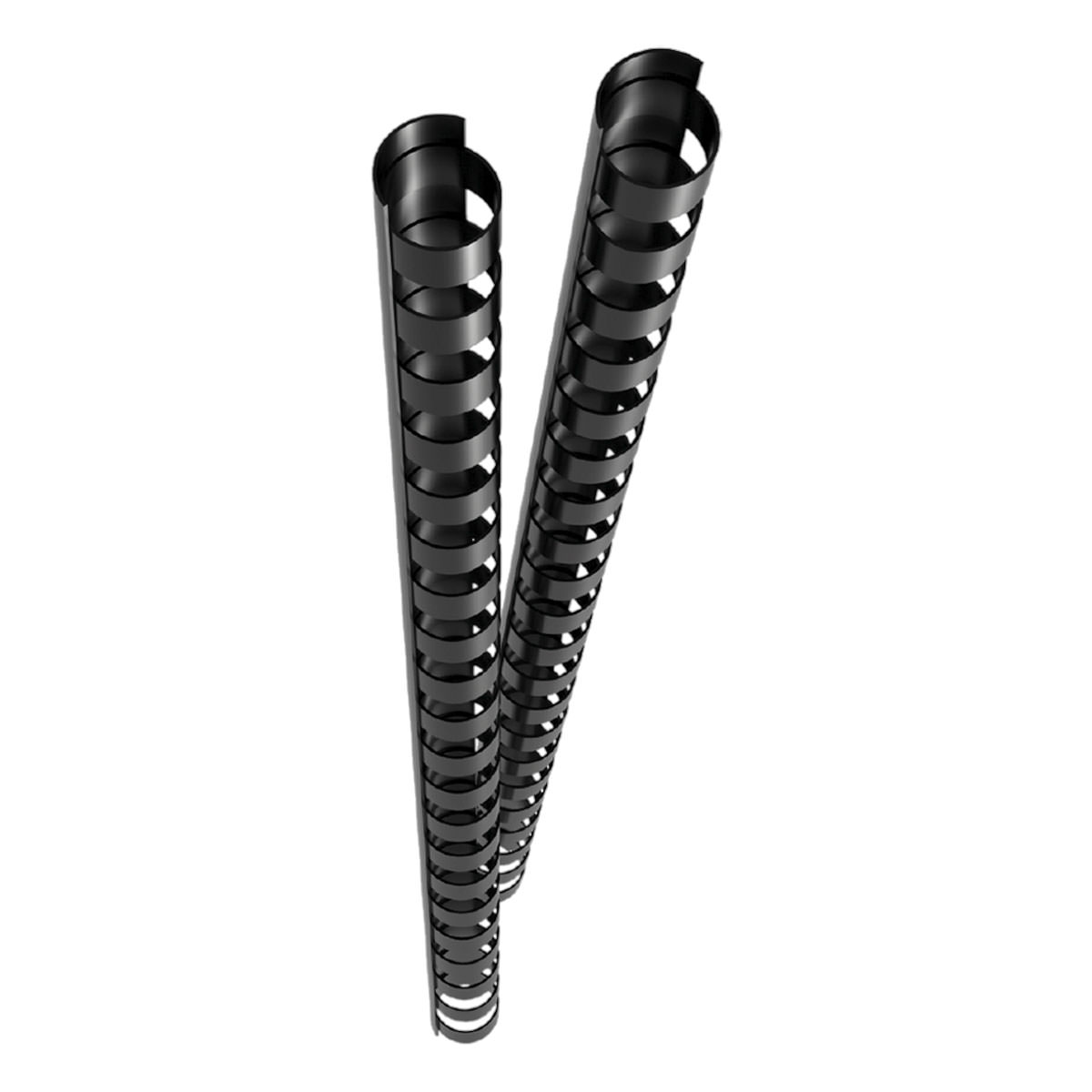 GENIE 12371 Spiralbinderücken / A4 / 10mm (65 Blatt) / schwarz / 25er Pack 