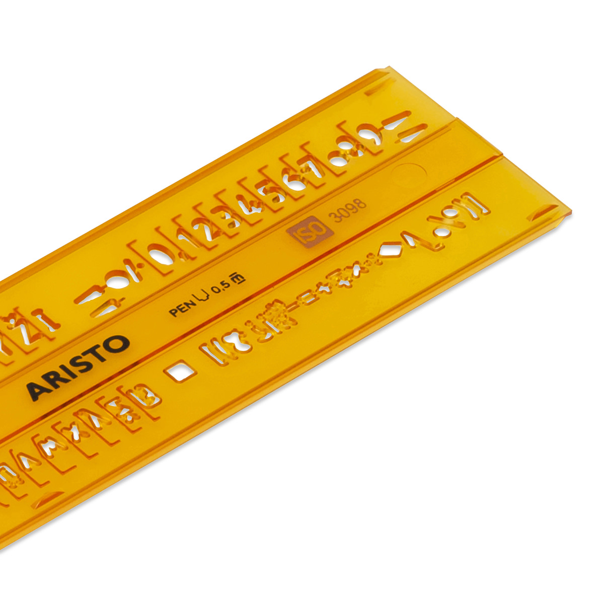 Aristo Schriftschablone gerade 5 mm ISO 3098-1/DIN 6776 H-Profil, Typ B 