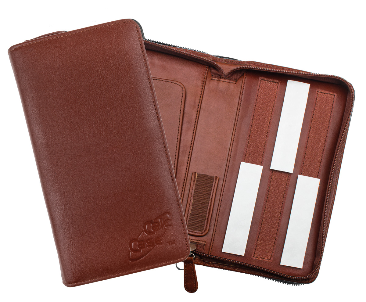CalcCase Executive aus Rindsleder braun