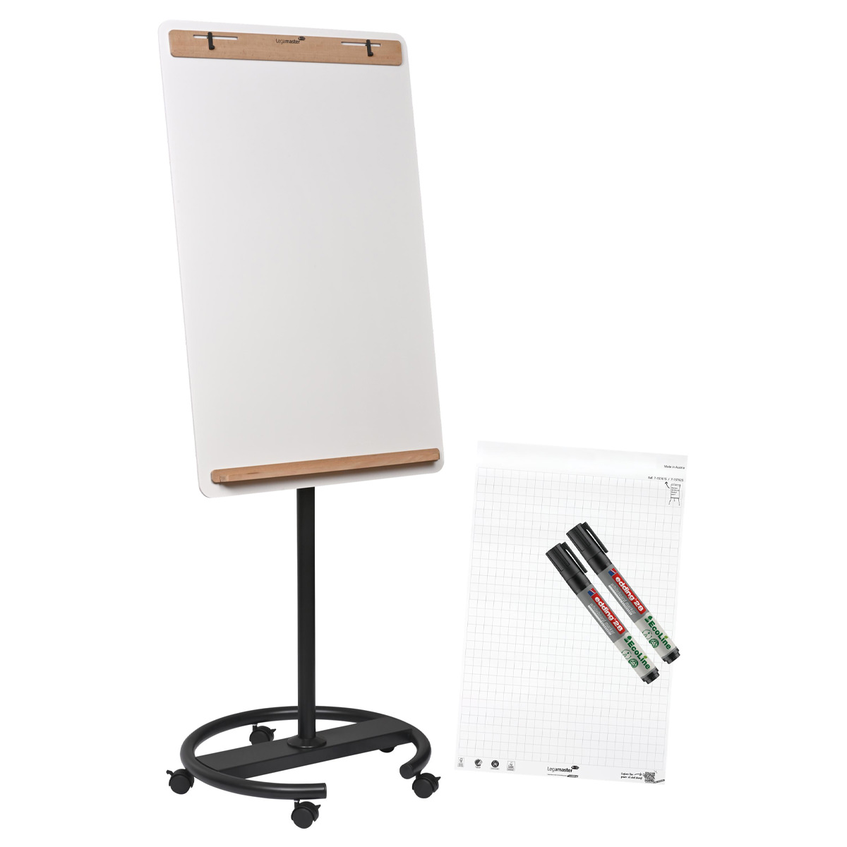 Legamaster SKETCH INFINITE mobiles Flipchart, Rundfuß 