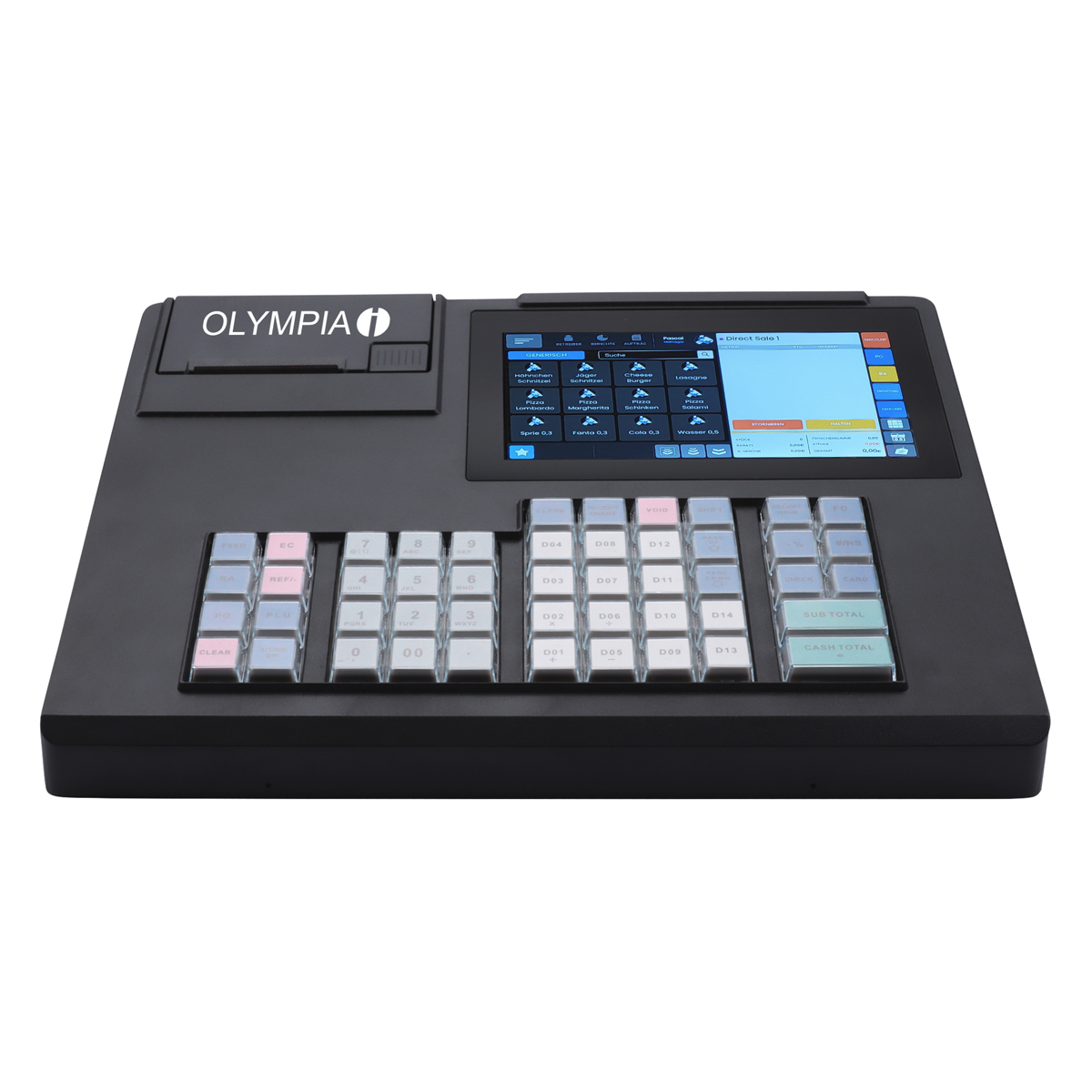Olympia K 200 Registrierkasse ohne TSE-Lizenz I Android 11 I 50 Bediener I 7''Touchdisplay 