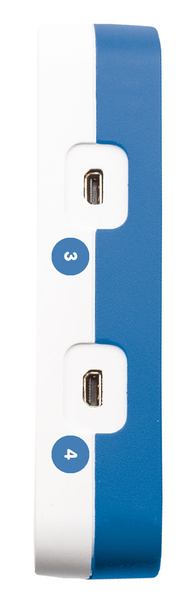 Fourier Einstein LabMate Datenlogger, Akku, Bluetooth, 4x Sensorport, Netzkabel