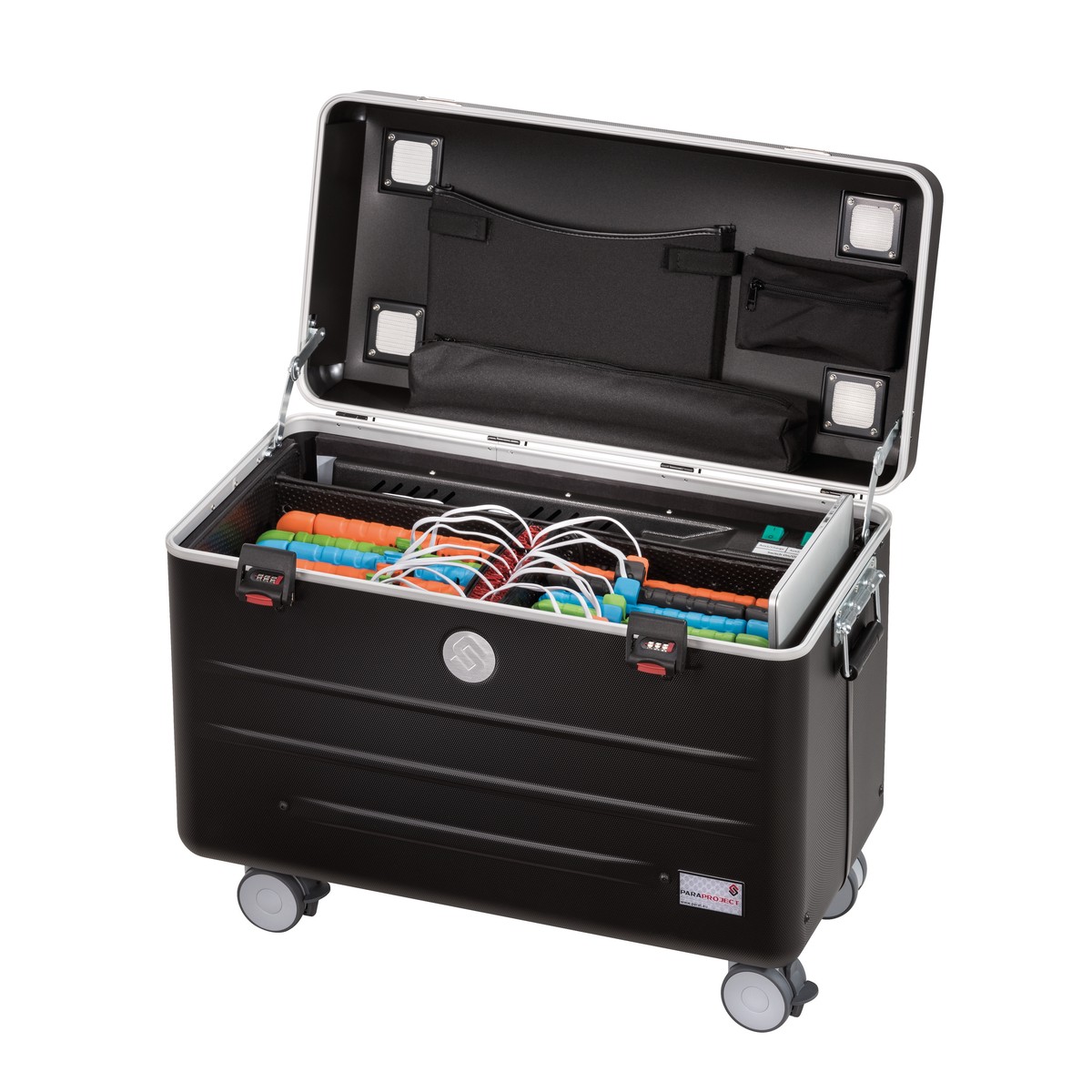 PARAPROJECT® CASE i16 EDUCOVER®+/KidsCover Charge&Sync, inkl. USB-Lightning-Kabel, schwarz