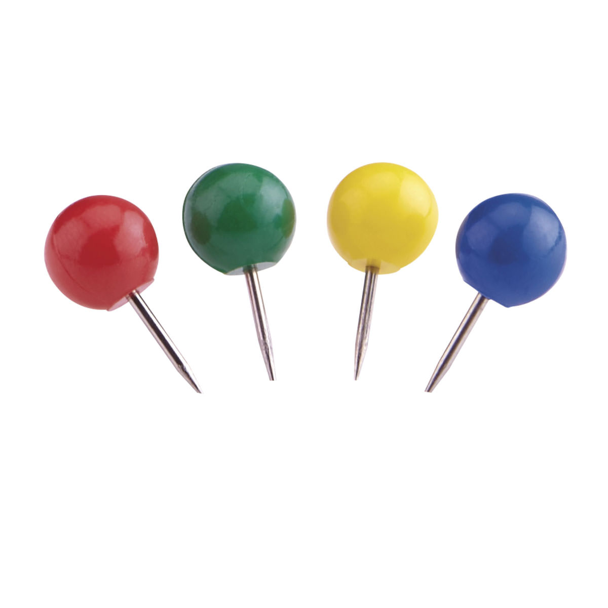 Magnetoplan 111165106 Pinnadeln in rot, Blisterverpackung mit 100 Stück