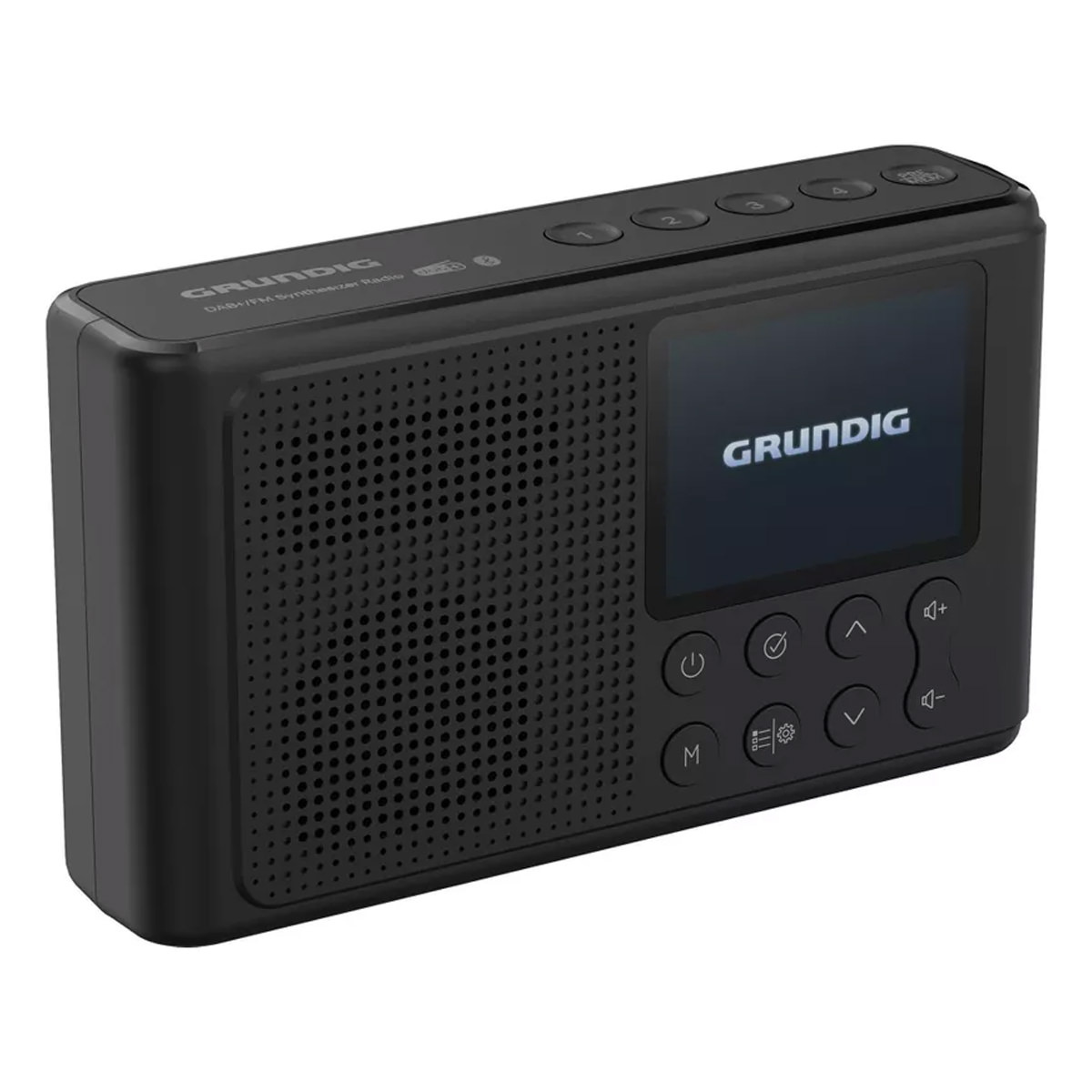 Grundig Music 6500 black tragbares FM-Radio, 3 Klangeinstellungen, Bluetooth, Sleep + Snooze, RDS